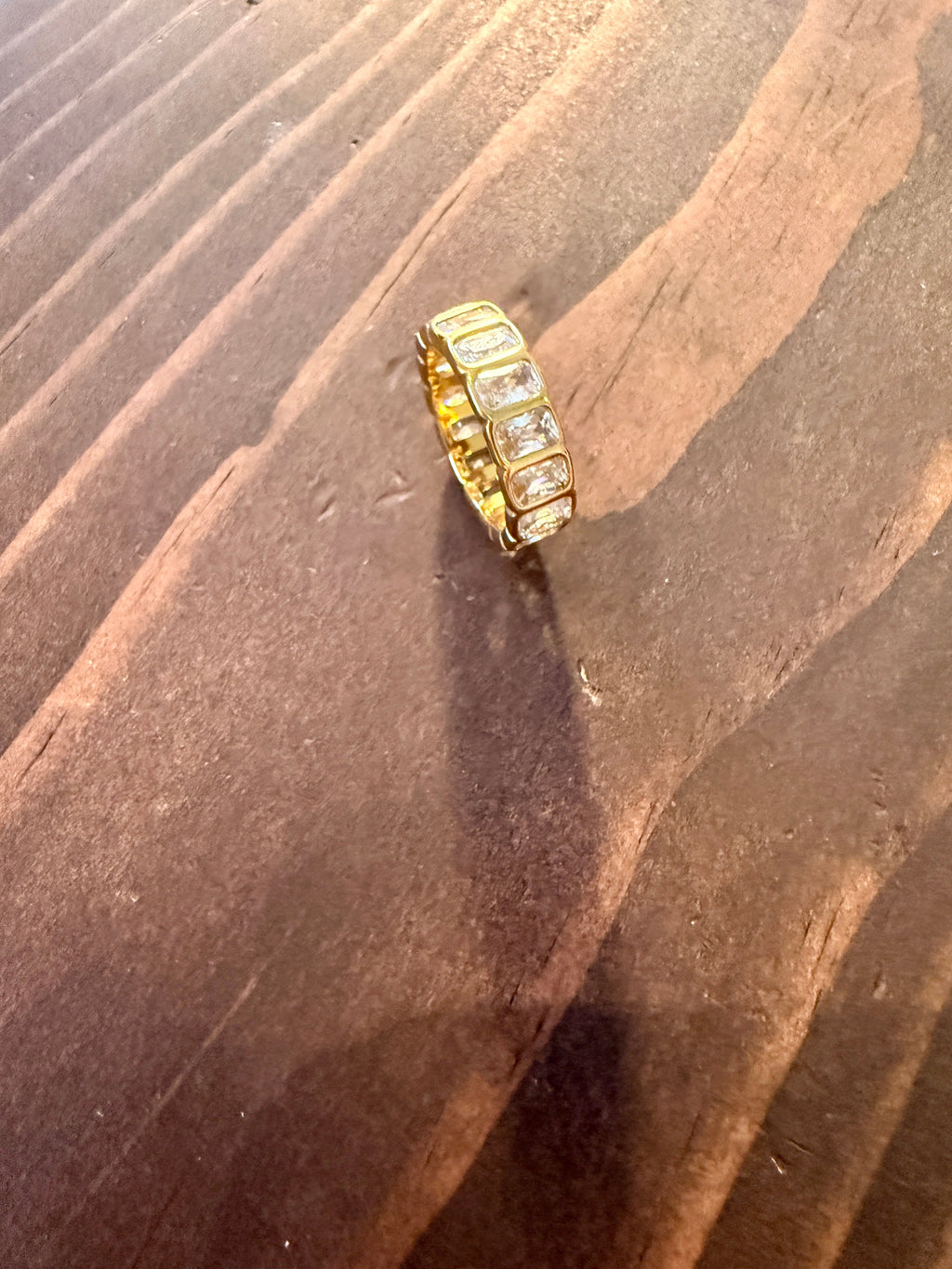 waterproof bezel set cz ring