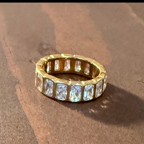waterproof bezel set cz ring